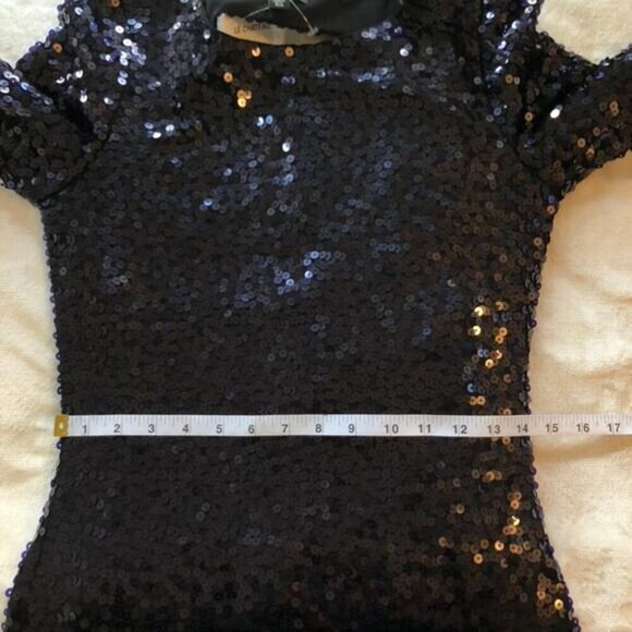Le Chateau Sequin Jersey Mini Dress - Size Small - Picture 6 of 8